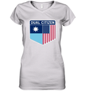 Dual Citizen Of Minnesota And The Usa Women039S V Neck T Shirt