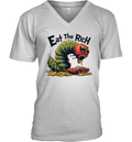 Eat The Rich Hungry Caterpillar V Neck T Shirt
