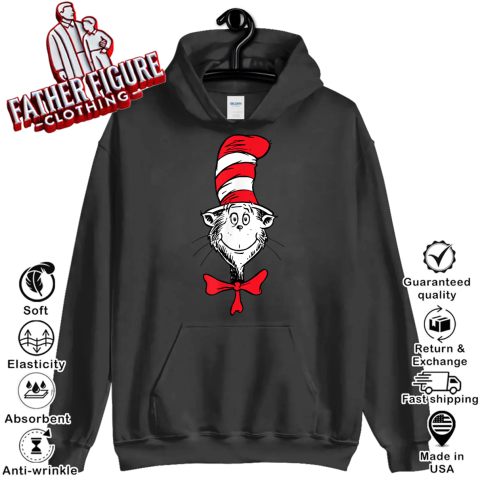 Dr Seuss The Cat In The Hat Face Hoodie