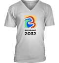 Brown Snake Bin Chicken Olympic Logo 2032 V Neck T Shirt