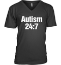Autism 247 V Neck T Shirt
