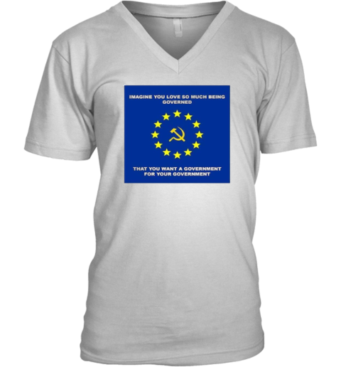 Elon Musk The European Union Socialist Flag Shirt Political Satire V Neck T Shirt