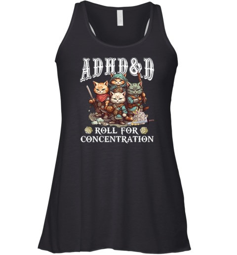 Adhdampd Roll For Concentration Racerback Tank