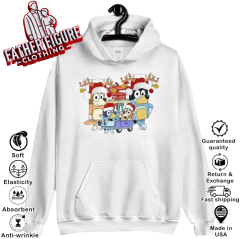 Bluey Family Christmas Hoodie