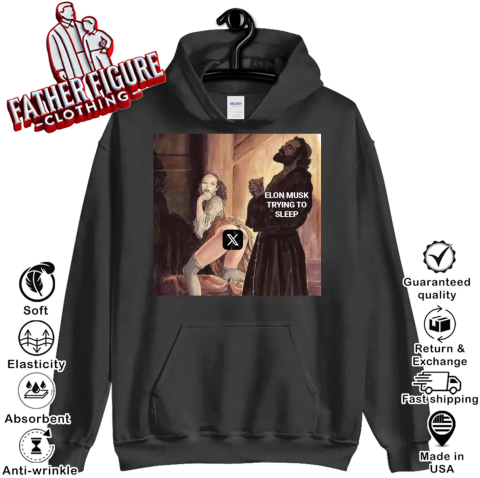 Elon Musk Trying Sleep Meme Hoodie