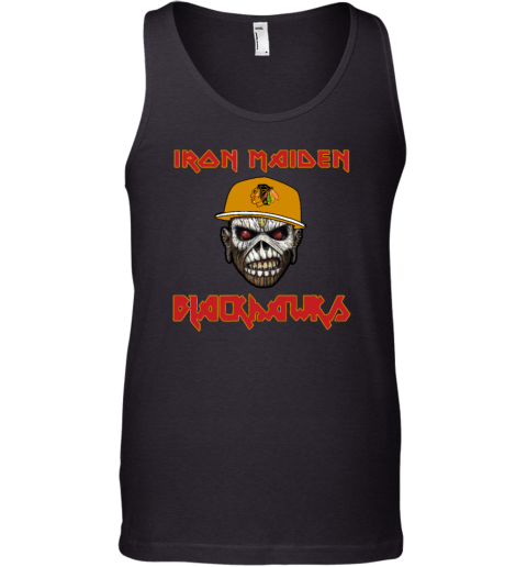 Chicago Blackhawks Iron Maiden Rock Band Tank Top