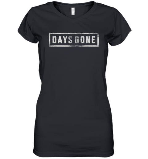 Days Gone Iconic Distressed Big Chest Logo Women039S V Neck T Shirt