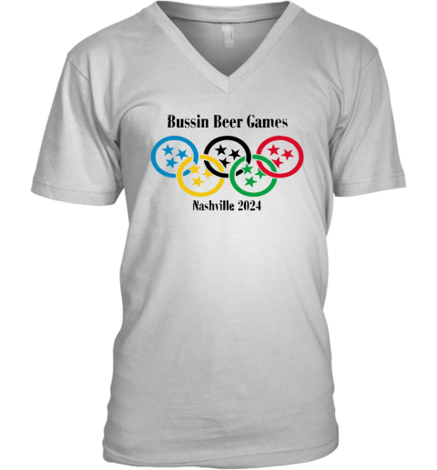Bussin Beer Games Nashville 2024 V Neck T Shirt