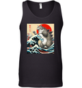 Catzilla Cat Japanese Art Funny Cat Gifts Tank Top