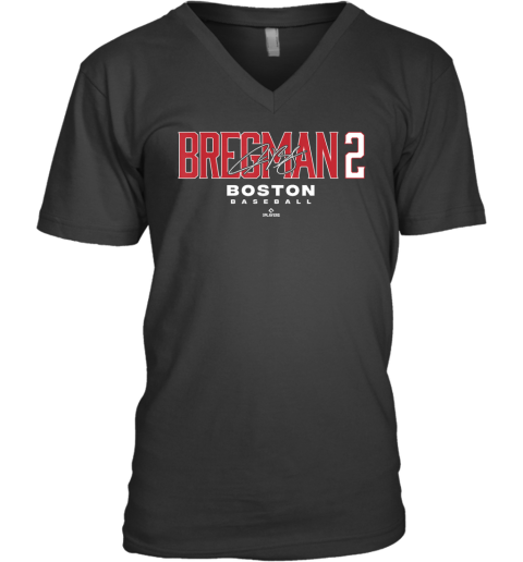 City Alex Bregman 2 Boston Baseball Mlbpa V Neck T Shirt