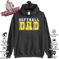 Dad Life Softball Baseball Grandpa Father039S Day Hoodie