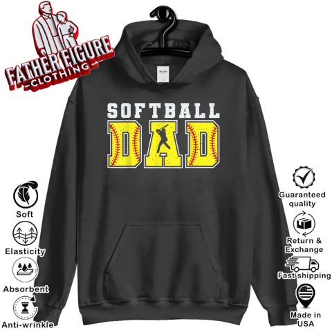 Dad Life Softball Baseball Grandpa Father039S Day Hoodie