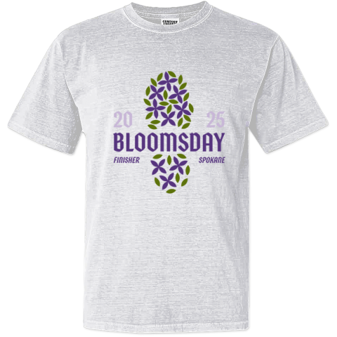 Bloomsday 2025 Finisher Spokane Dyed Heavyweight T Shirt