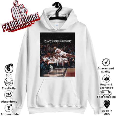 By Any Means Necessary Dennis Rodman Flying Photo Hoodie