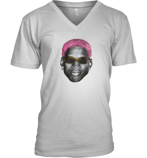 Dennis Rodman The Worm Face V Neck T Shirt