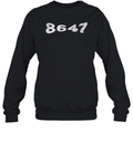 8647 Shirt Retro Subtle Anti Trump Sweatshirt