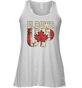 Canadian Hockey Culture Proud Canadian Elbows Up Racerback Tank