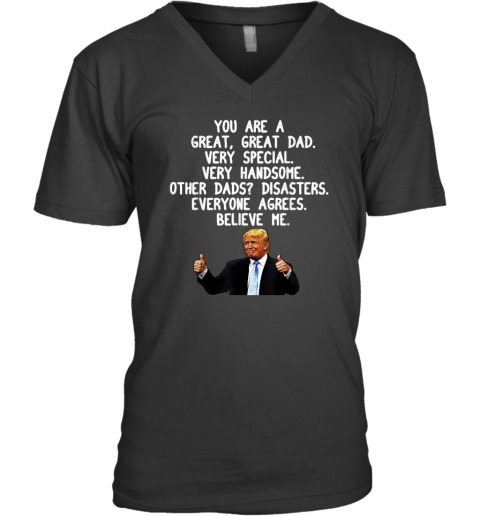 Donald Trump Father039S Day Gag Gift V Neck T Shirt