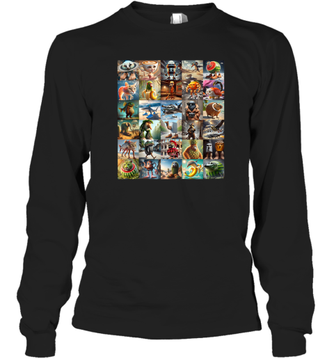 Every Italian Brainrot Meme Italian Brainrot Collection Long Sleeve T Shirt
