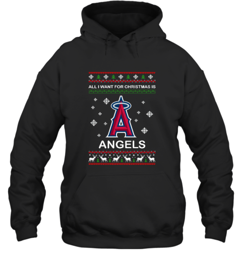 All I Want For Christmas Is Angels Xmas Hoodie