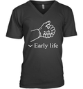 Early Life Hold Hand V Neck T Shirt