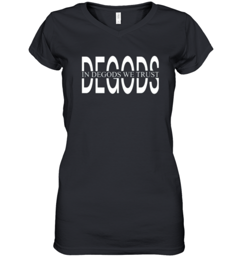 Degods Monotone Logo Women039S V Neck T Shirt