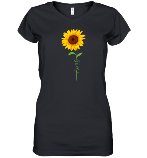 8647 Subtle Anti Trump 86 47 Floral Boho Women039S V Neck T Shirt