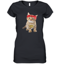 Cat Thug Life Women039S V Neck T Shirt