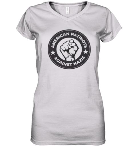 American Patriots Against Nazis Women039S V Neck T Shirt