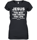 Alisson Becker The Way The Truth The Life John 146 Women039S V Neck T Shirt