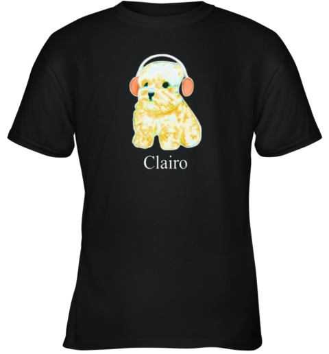 Clairo Dog With Headphones Youth T Shirt