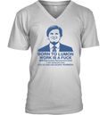 Born To Lumon Work Is A Fuck Macrodata Refinement 2024 V Neck T Shirt