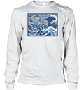 Blue Wave Cat For Kamala Long Sleeve T Shirt