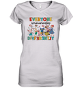 Everyone Communicates Differently Autism Awareness Women039S V Neck T Shirt