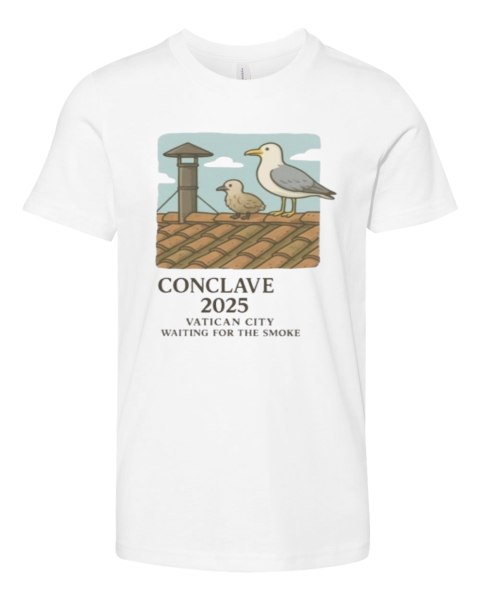 Conclave 2025 Vatican City Waiting For The Smoke Premium Youth T Shirt