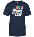 All Caps All Love Capital Pride 2024 Gay Pride T Shirt