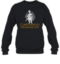 Carthago Delenda Est Latin Quotes Spqr Rome Sweatshirt