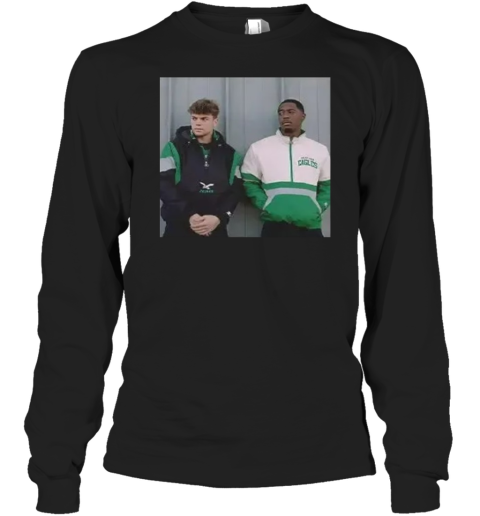 Cooper Dejean X Quinyon Mitchell Eagles Football Long Sleeve T Shirt