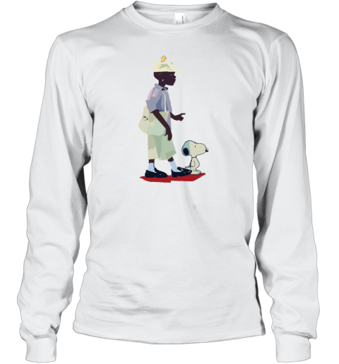 Black Woman Snoopy Peanuts Long Sleeve T Shirt