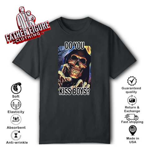 Do You Kiss Boys Rainbow Reaper T Shirt