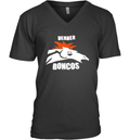 Denber Boncos Denver Broncos Parody Logo V Neck T Shirt