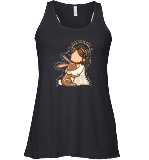 Brush Stroke Jesus He Is Risen Racerback Tank