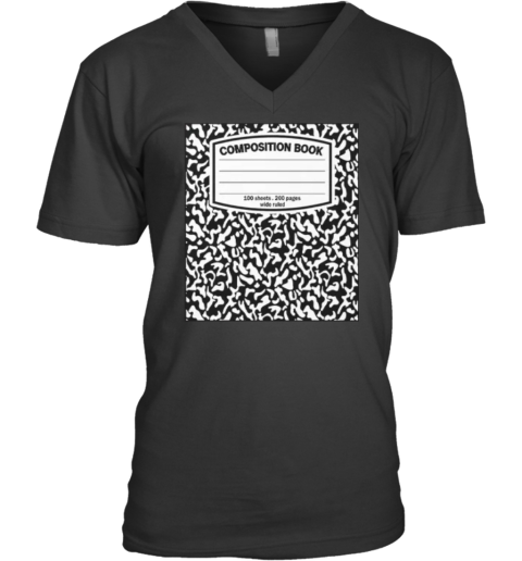 Composition Book Notebook V Neck T Shirt