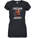 Chicken Jockey Fun Gag Novelty Women039S V Neck T Shirt