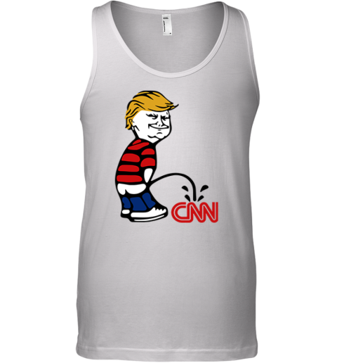 Donald Trump Piss On Cnn Fake News Tank Top