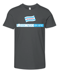 Chicago Pope Leo Xiv With Chicago Flag Premium Youth T Shirt